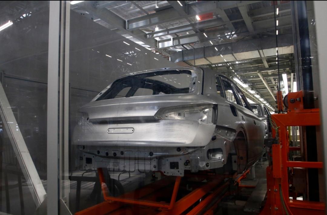 Aspectos de la planta armadora alemana Audi de México. (Agencia Enfoque)