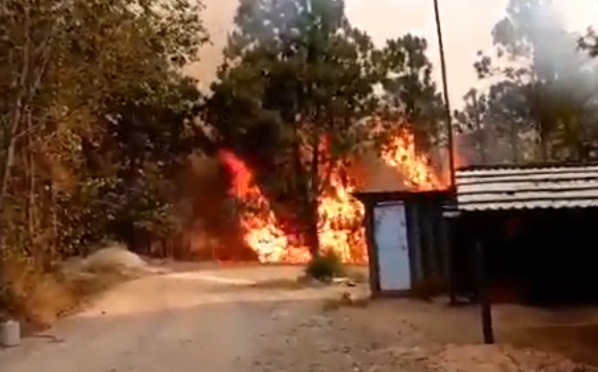 El incendio quemó 10 cabañas de la zona. (Especial)