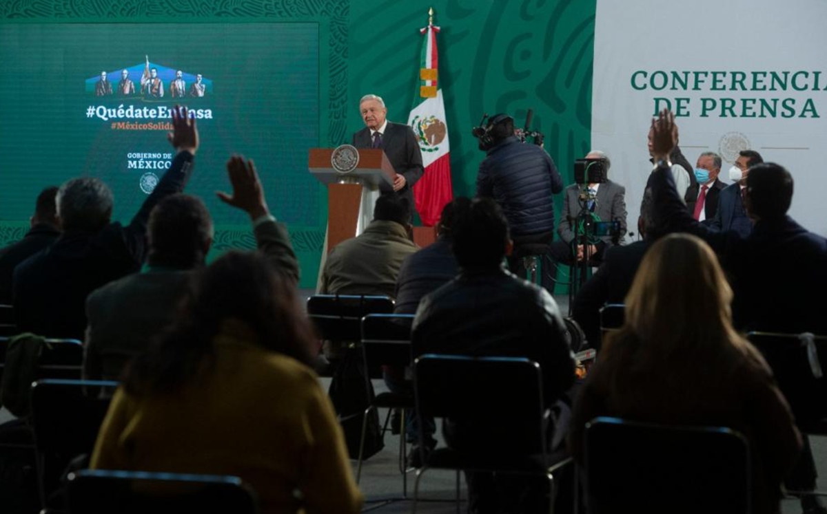 La Mañanera de López Obrador del 18 de febrero. (Cortesía)