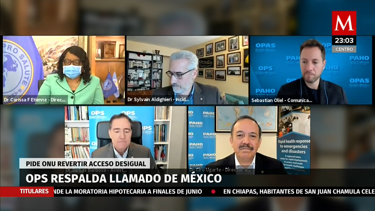 OPS respalda llamado de México a evitar acaparamiento de vacunas anticovid