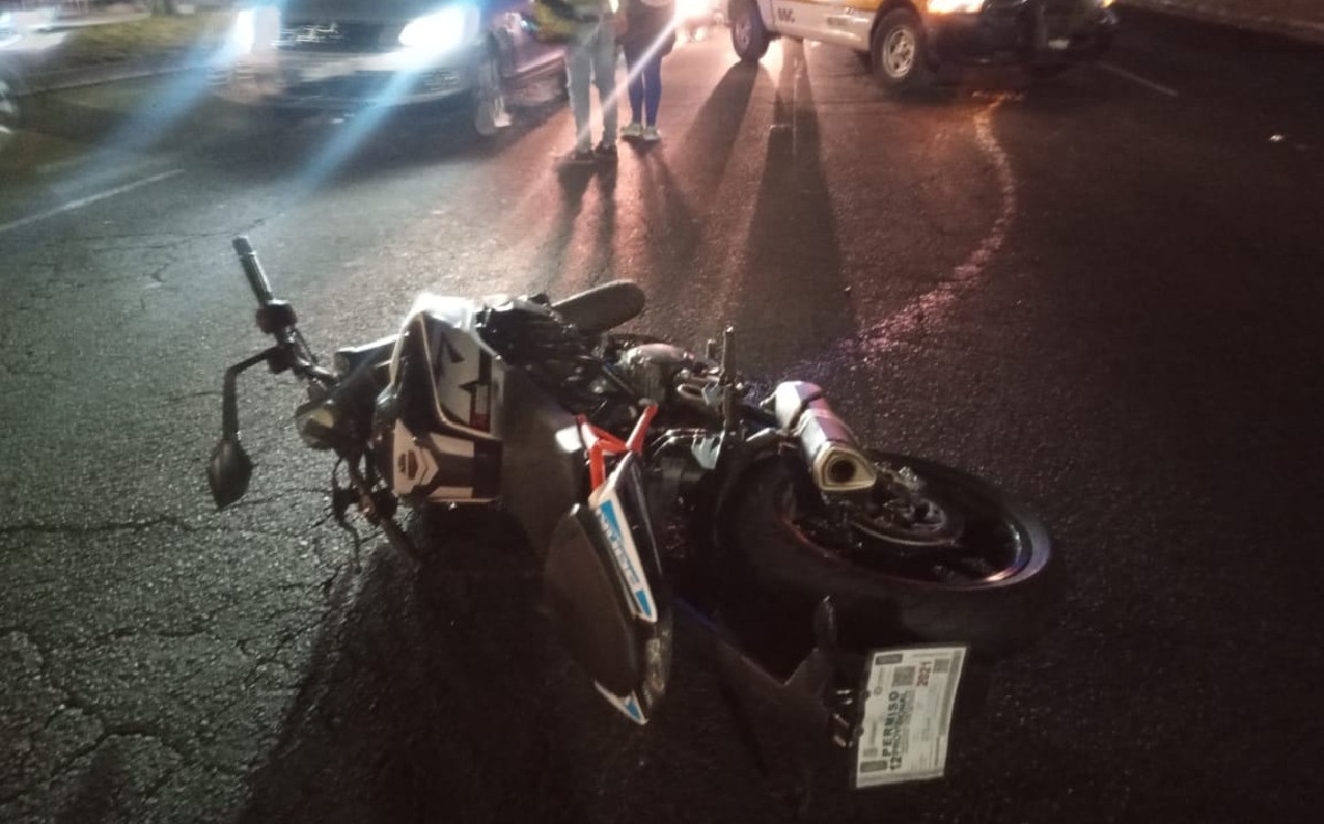 El presunto responsable de atropellar al motociclista se dio a la fuga. (Especial)