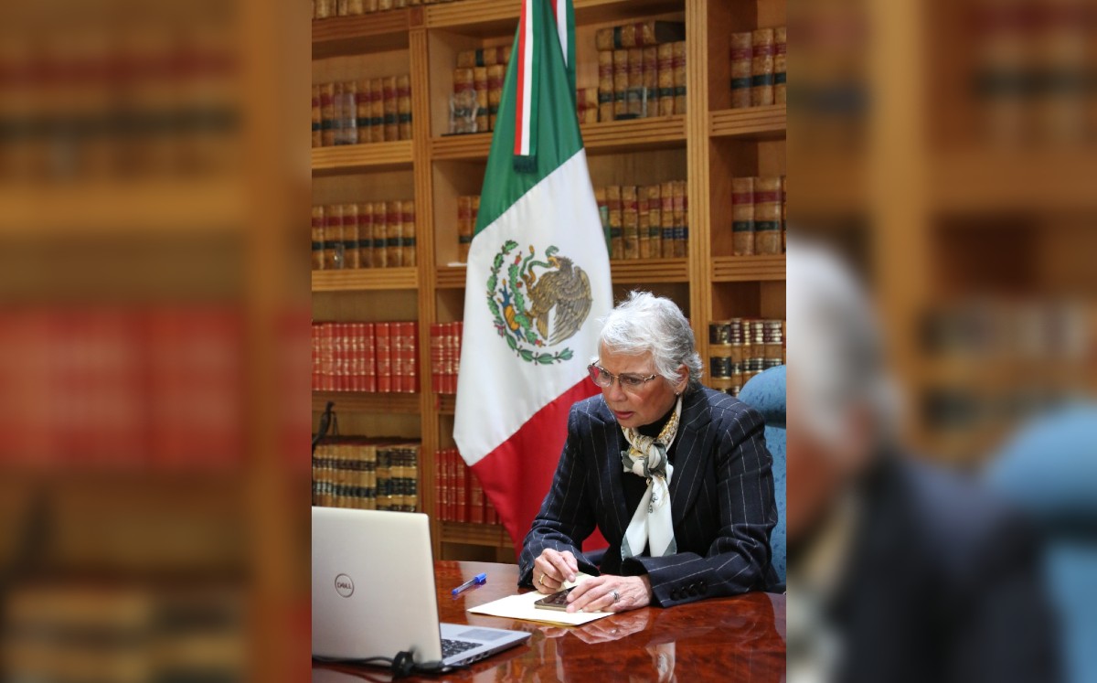 Sánchez Cordero se reunió vía virtual con integrantes de la Conago | Especial