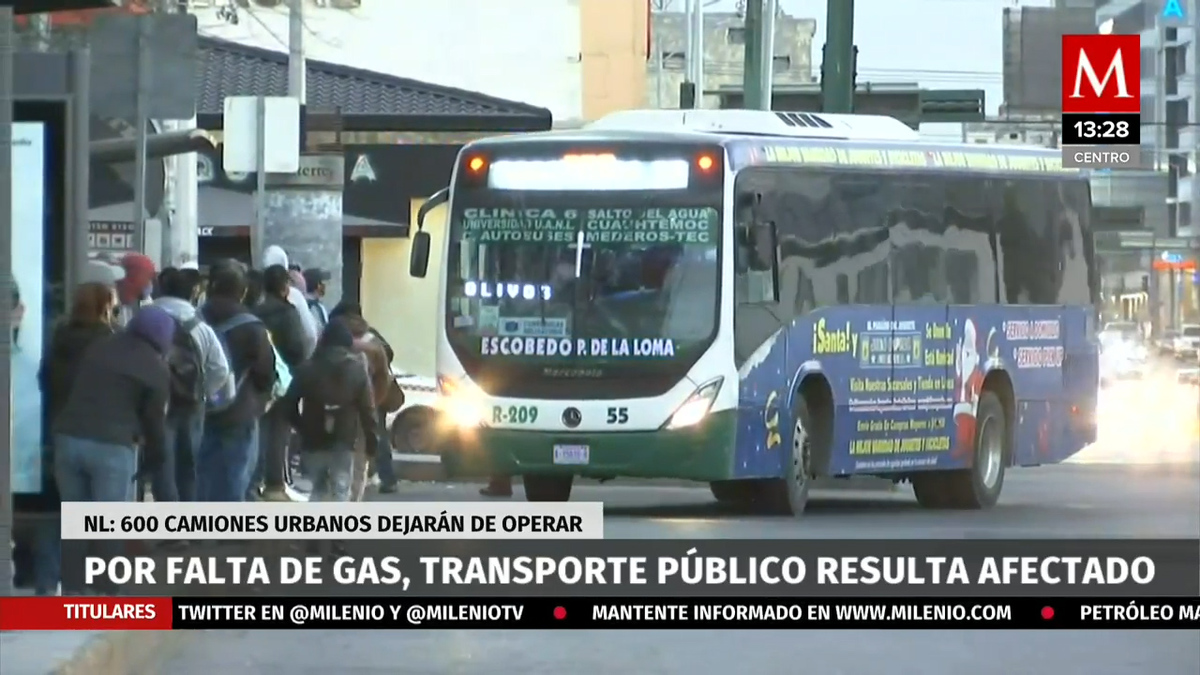 Por desabasto de gas natural, 600 camiones urbanos en Nuevo León dejarían de operar