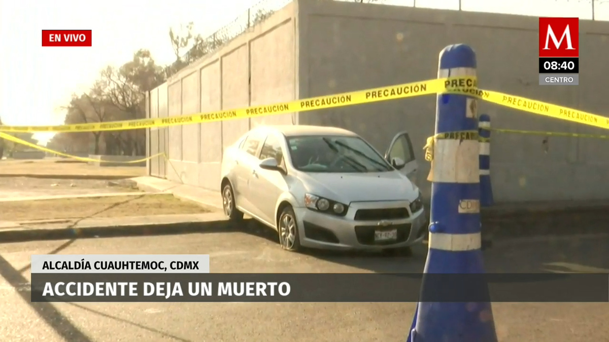 En CdMx, accidente deja un muerto.