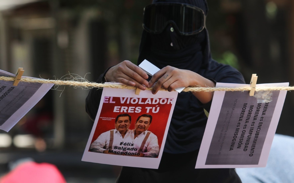 La organización pidió respetar a las víctimas y las denuncias contra Salgado Macedonio. (Cuartoscuro)