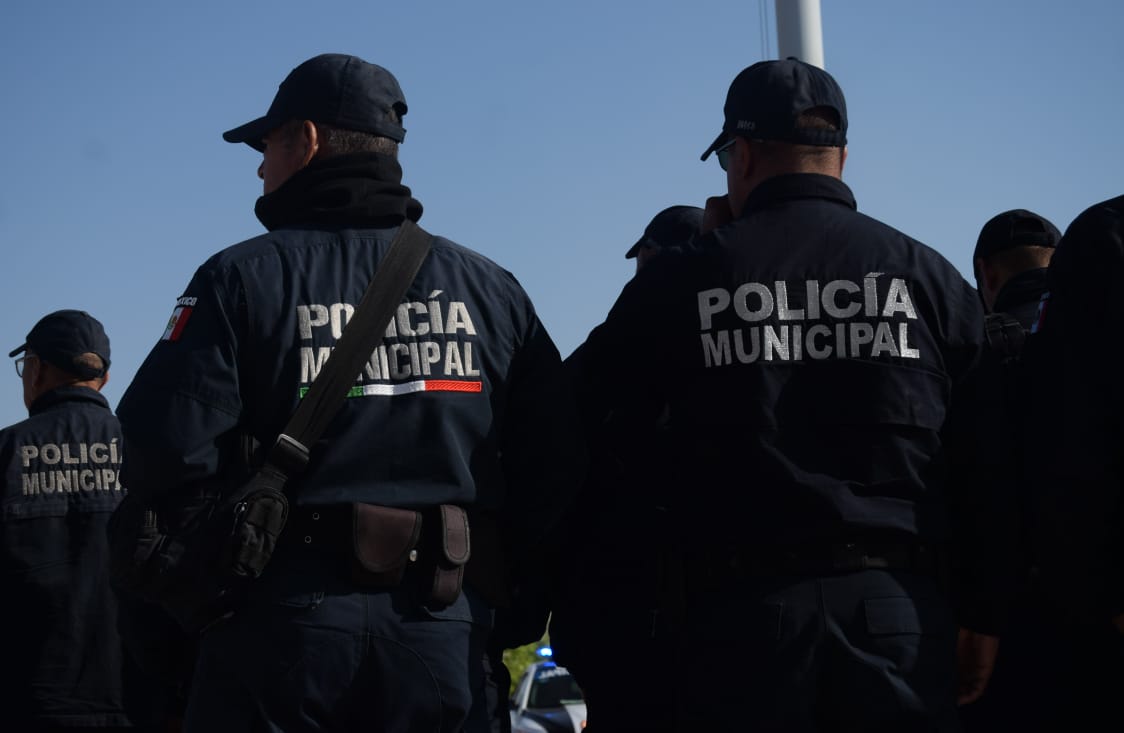 Policías municipales de Atotonilco de Tula. (Francisco Villeda)