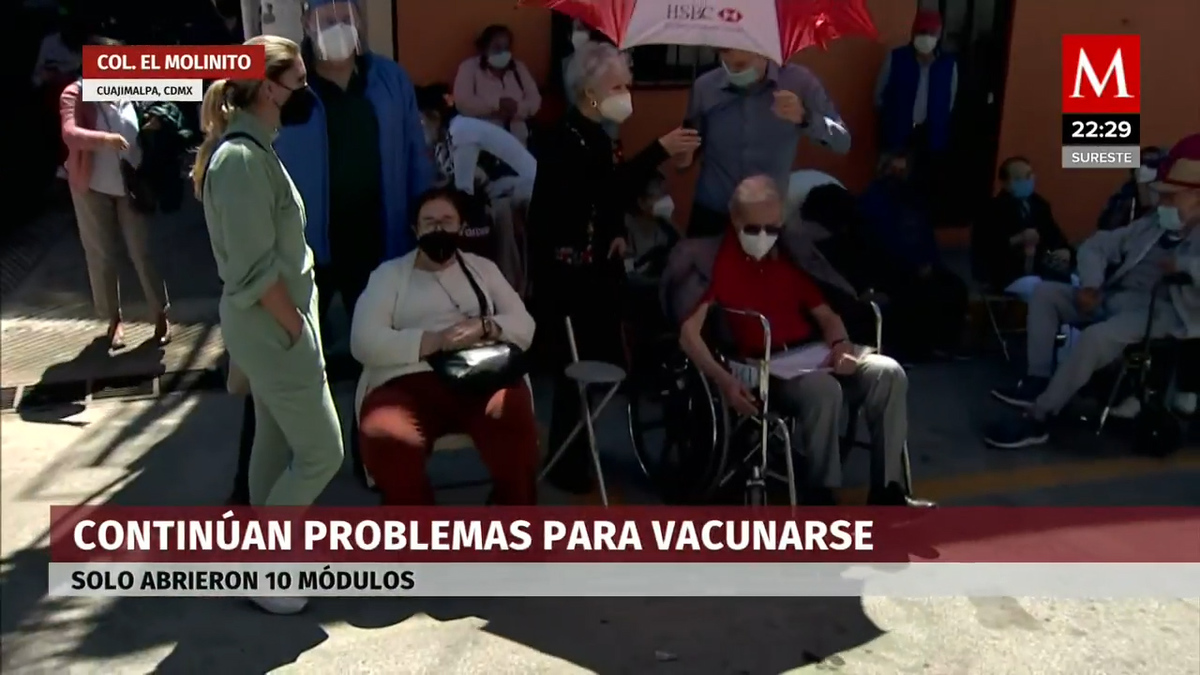 Así se vivió el cuarto día de vacunación a adultos mayores contra covid-19