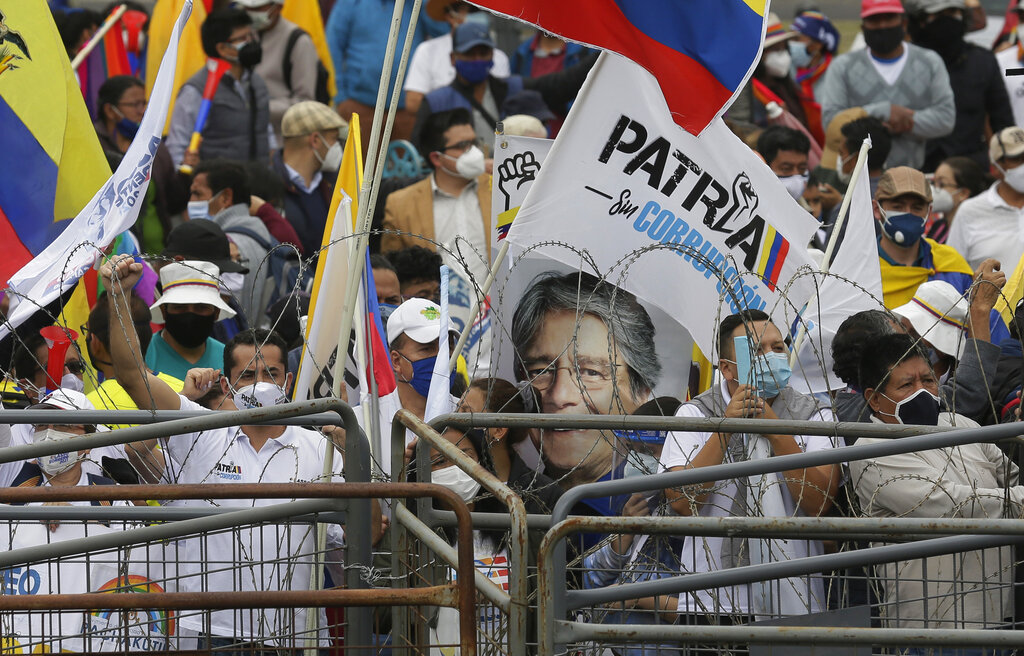 La segunda vuelta de las elecciones presidenciales en Ecuador se disparará en marzo. (AP)