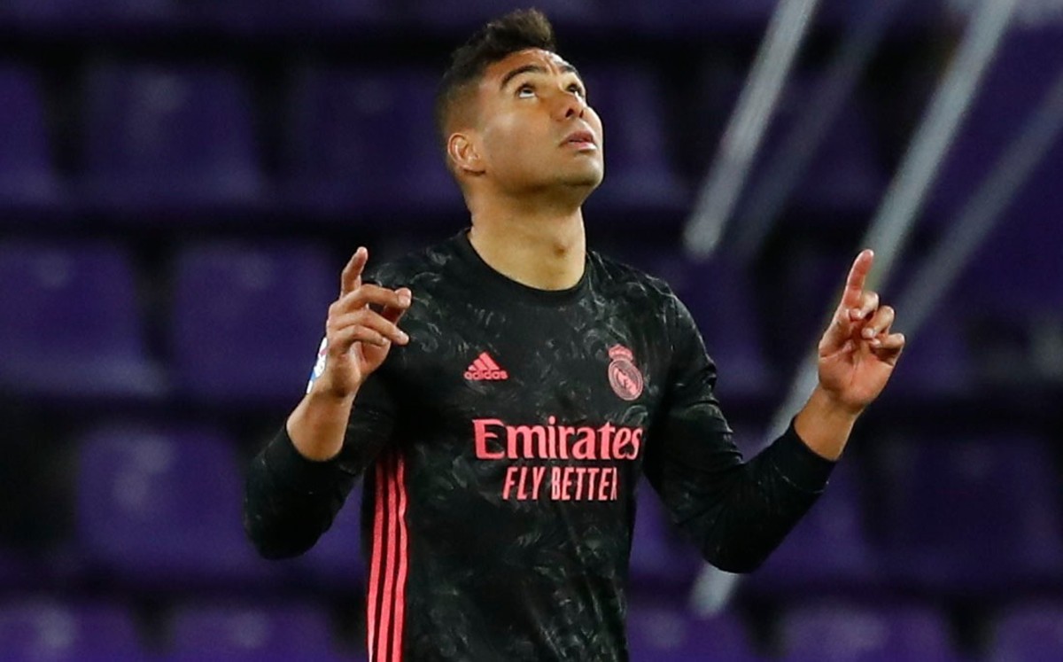 Casemiro anotó el gol del Real Madrid ante Valladolid (Reuters)