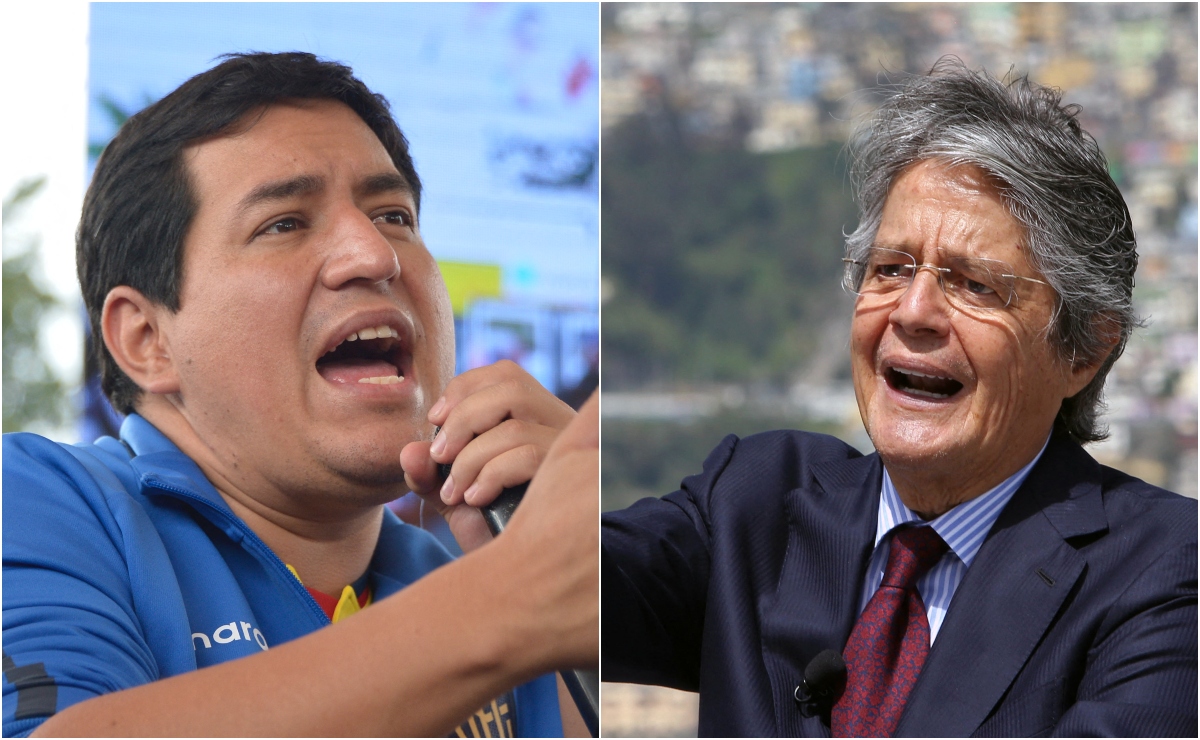 Andrés Arauz y Guillermo Lasso irán nuevamente por la presidencia de Ecuador. | Fotos: AFP