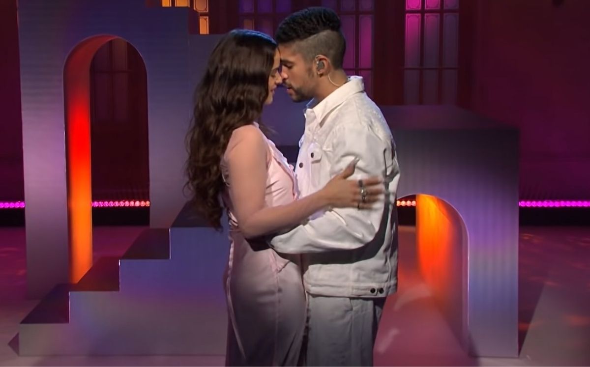 Bad Bunny y Rosalía en 'SNL' (Captura)