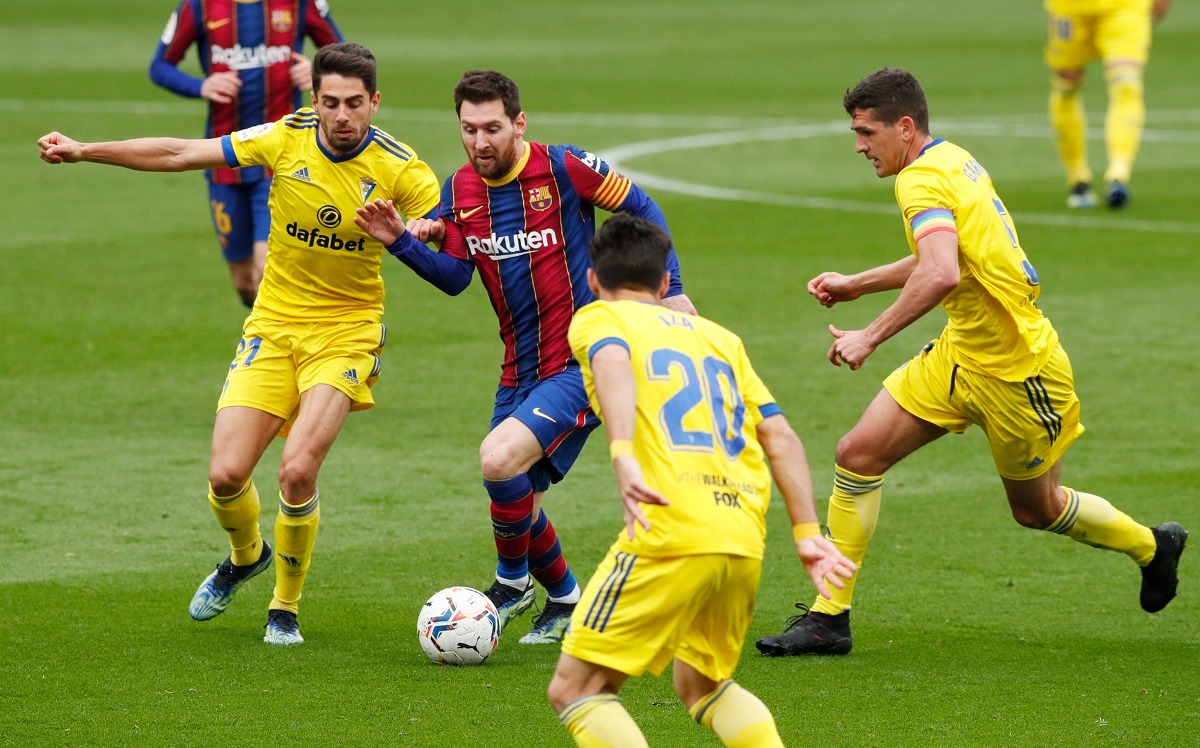 Barcelona 'pincha' y empata ante Cádiz en La Liga (Reuters)
