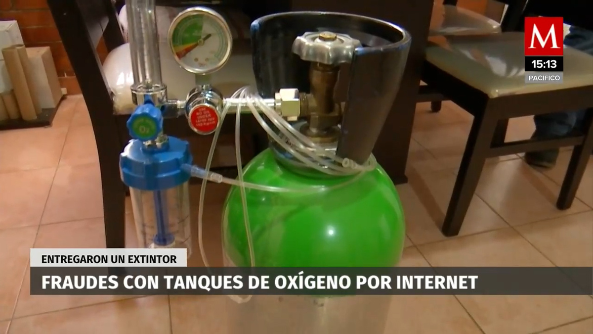 Fraudes con tanques de oxígeno por internet