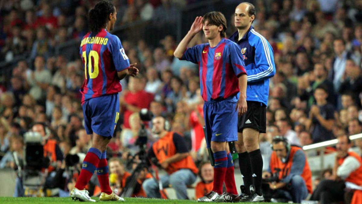 Lionel Messi y Ronaldinho (Especial)