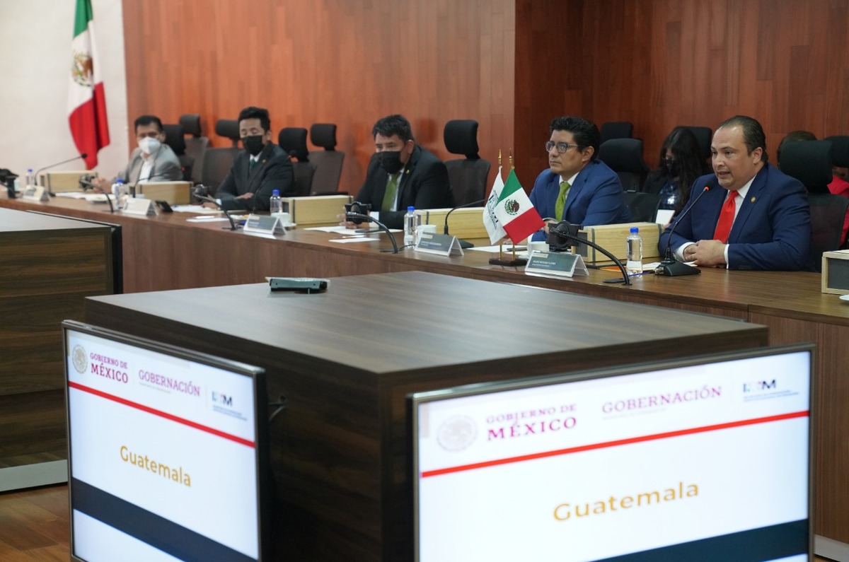 Autoridades de Guatemala y México se reunieron. (Tomada de @Inami)
