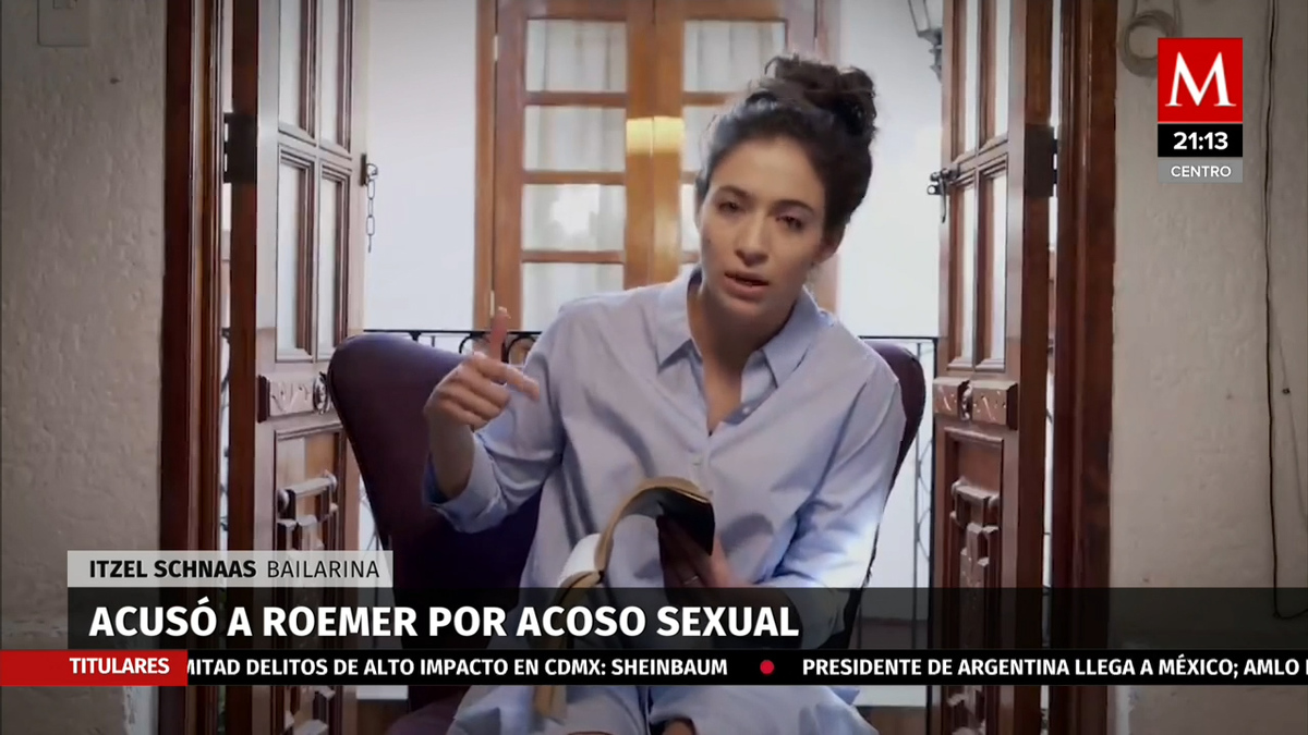Bailarina acusó a Andrés Roemer por acoso sexual