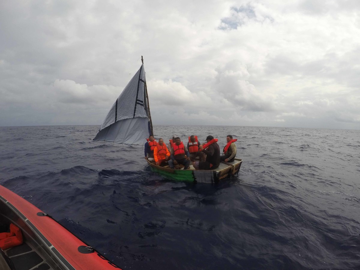 El flujo de migrantes cubanos hacia Estados Unidos ha crecido en los últimos meses. (Twitter: USCG Southeast)