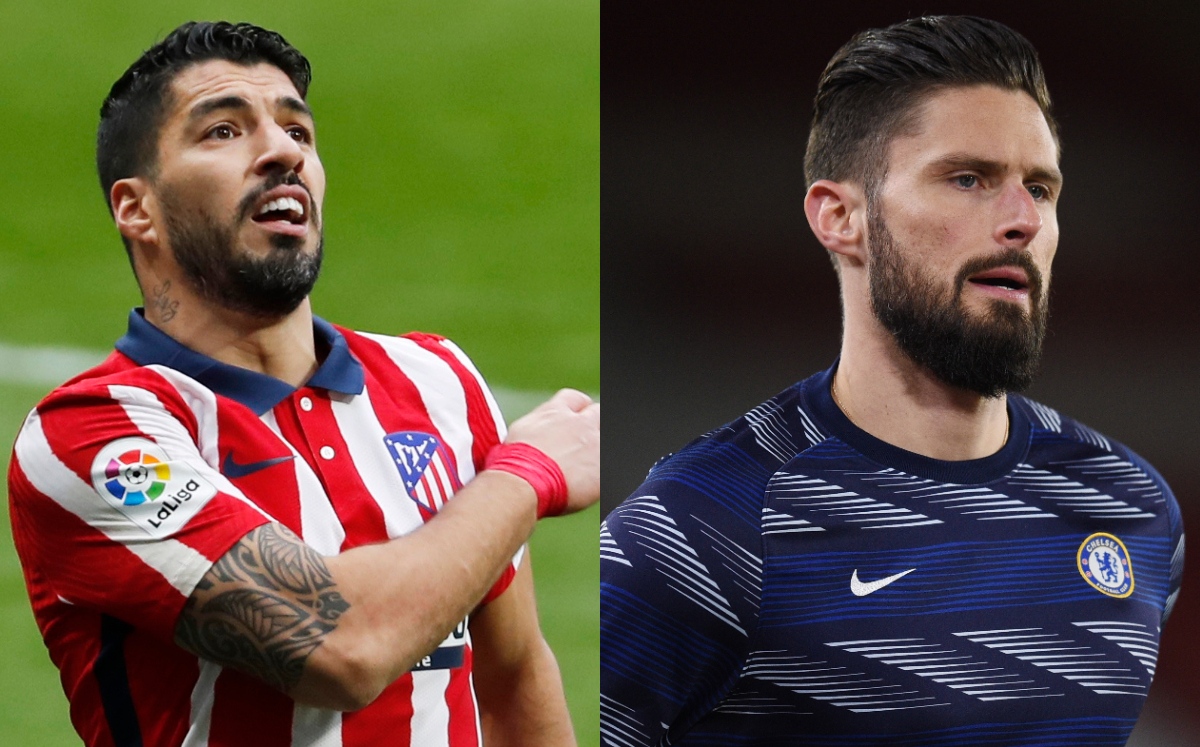 Luis Suárez y Olivier Giroud