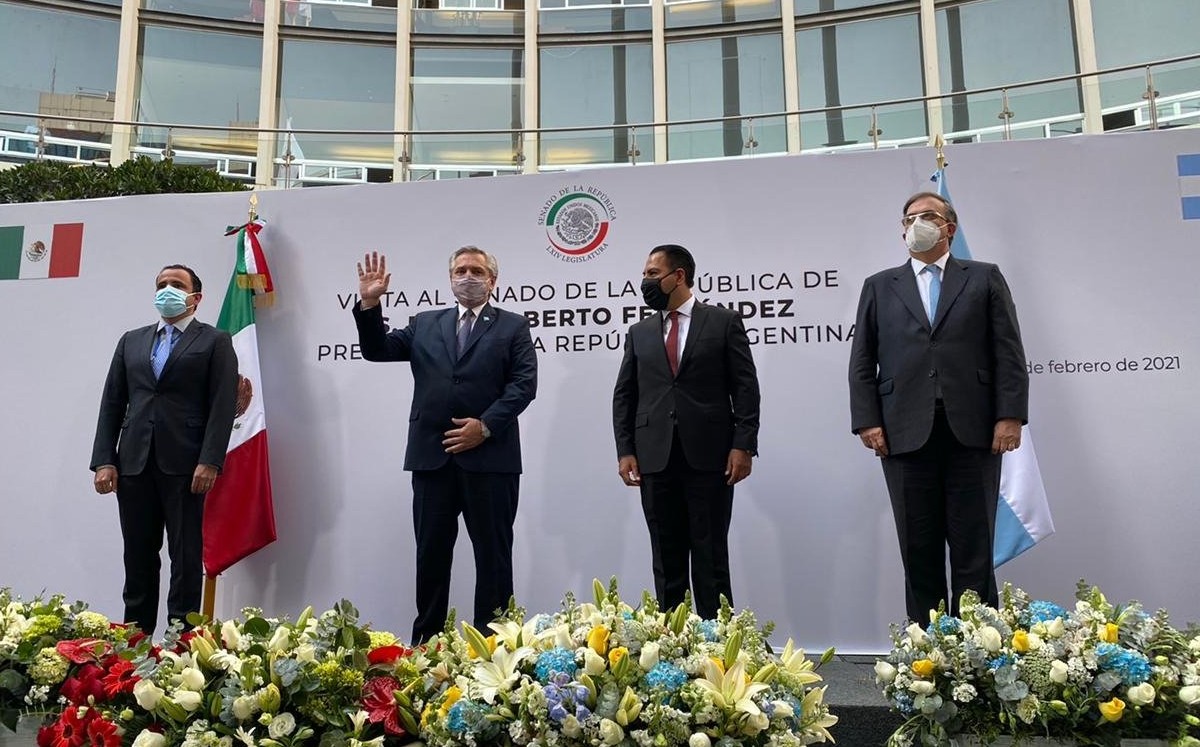 Alberto Fernández realiza una gira de trabajo por México | Twitter