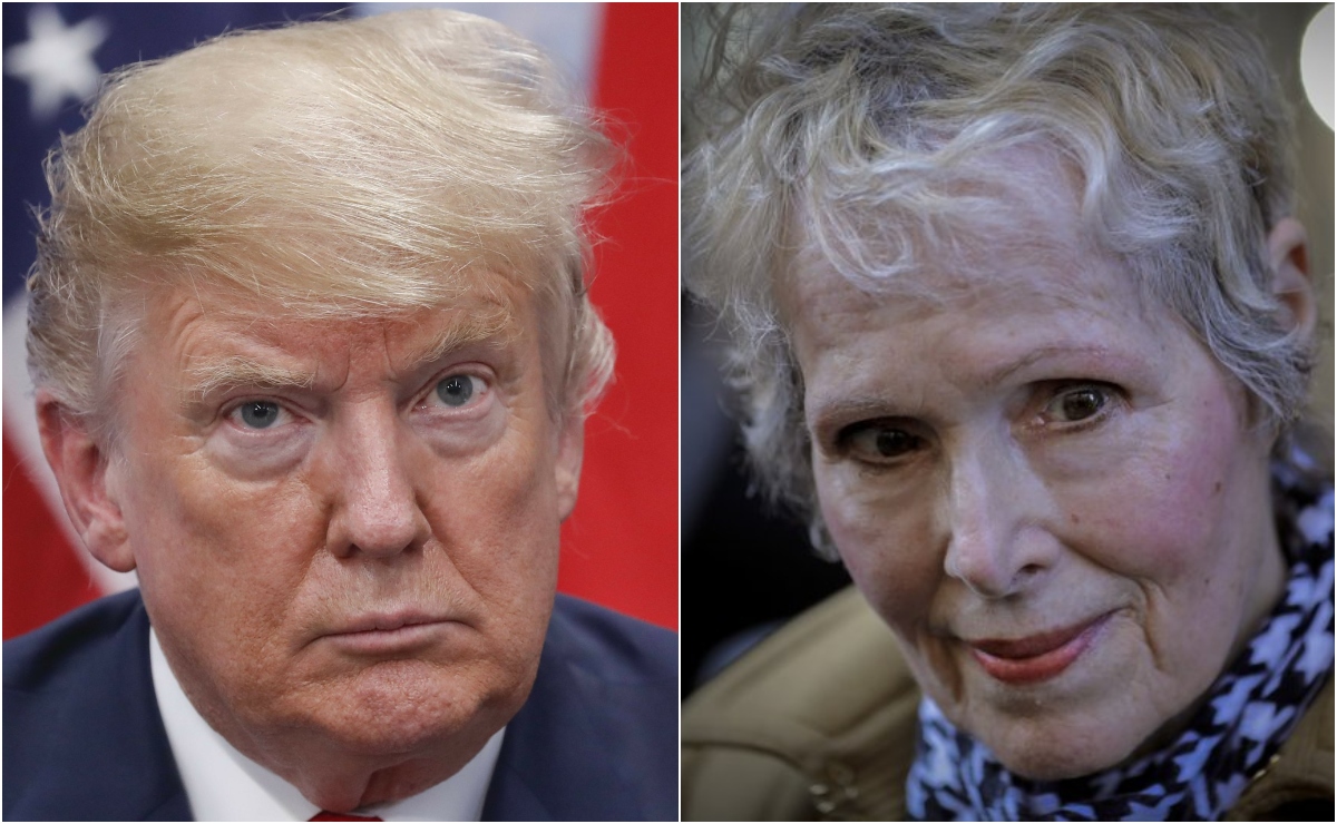 Donald Trump, ex presidente de Estados Unidos, y E. Jean Carroll, periodista y escritora. | AP