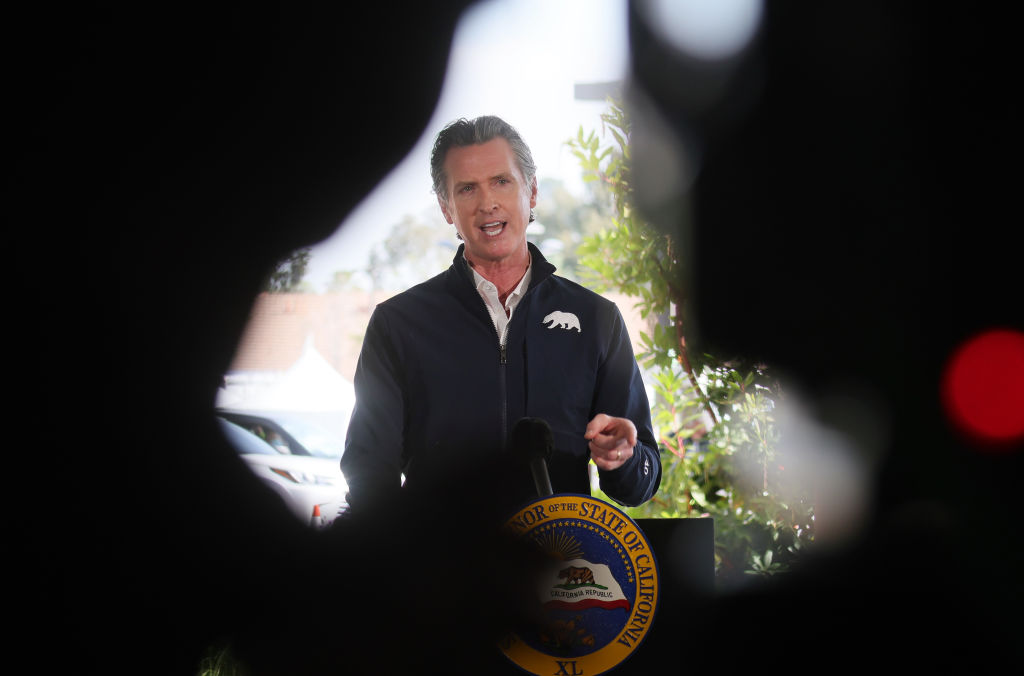Gavin Newsom, Gobernador de California.