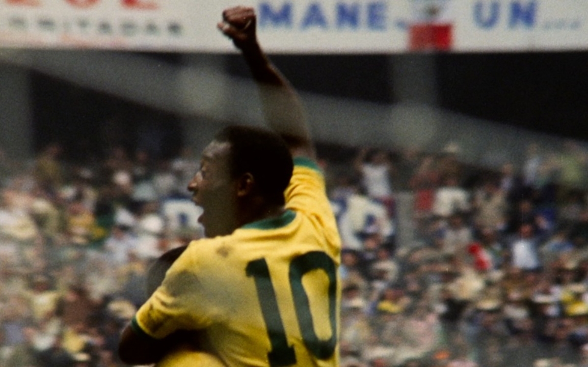 Finale de la Coupe du Monde de Football 1970 Brésil 4 Italie 1 à Mexico Pele jouant pour le Brésil Mexique Photo Stock - Alamy
