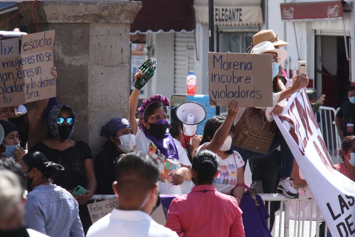 La activista fue agredida durante una protesta en Iguala. (Juan Carlos Bautista)