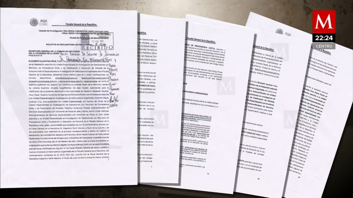 Con este documento se solicita el desafuero del Gobernador de Tamaulipas
