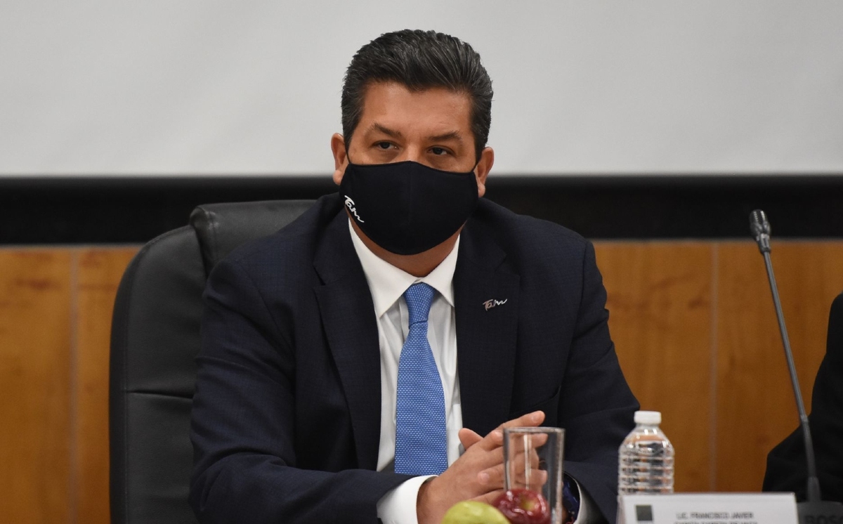 Francisco Javier Cabeza de Vaca, gobernador de Tamaulipas, durante la reunión con Diputados. (Cuartoscuro)