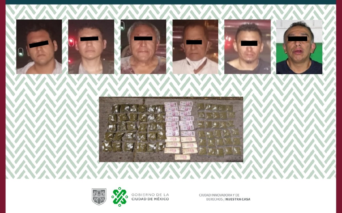 Policías de la CdMx detuvieron a seis personas luego de un enfrentamiento para evitar la captura de "El Bart". (SSC)