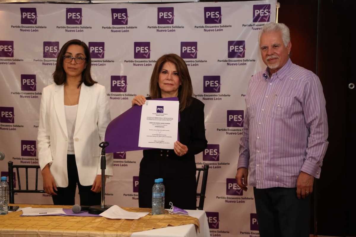 Carolina Garza, abanderada a la gubernatura de Nuevo León por el PES. Foto: Leonel Rocha