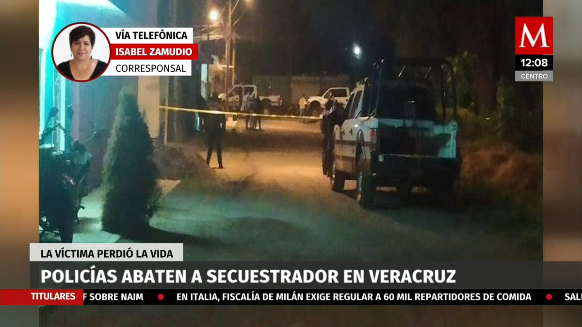 Policías abaten a secuestrador en Veracruz