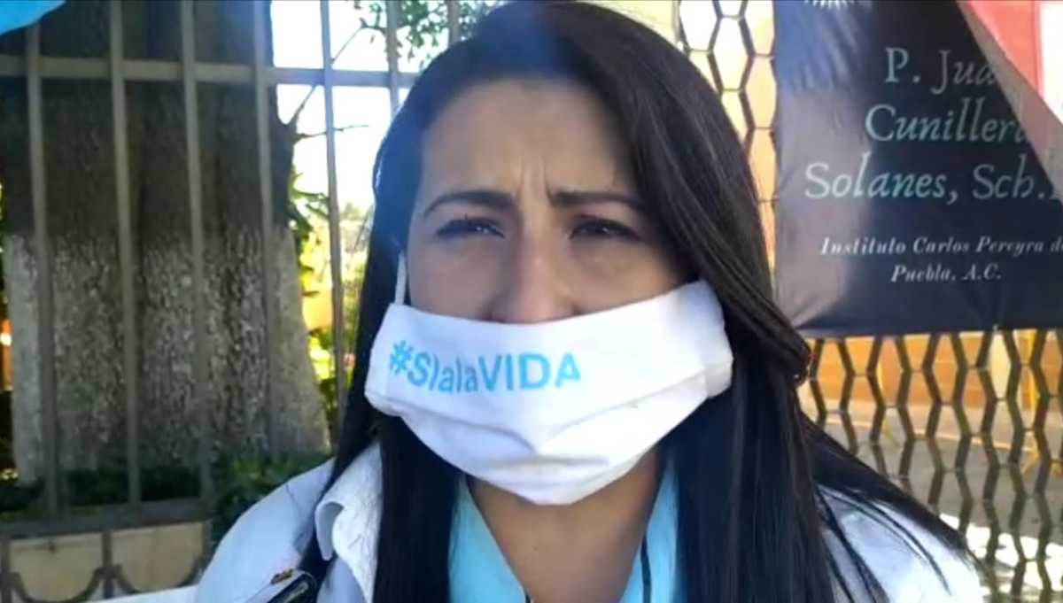 Presidenta del Frente Nacional por la Familia en Puebla, Fabiola Tepox. (Especial)