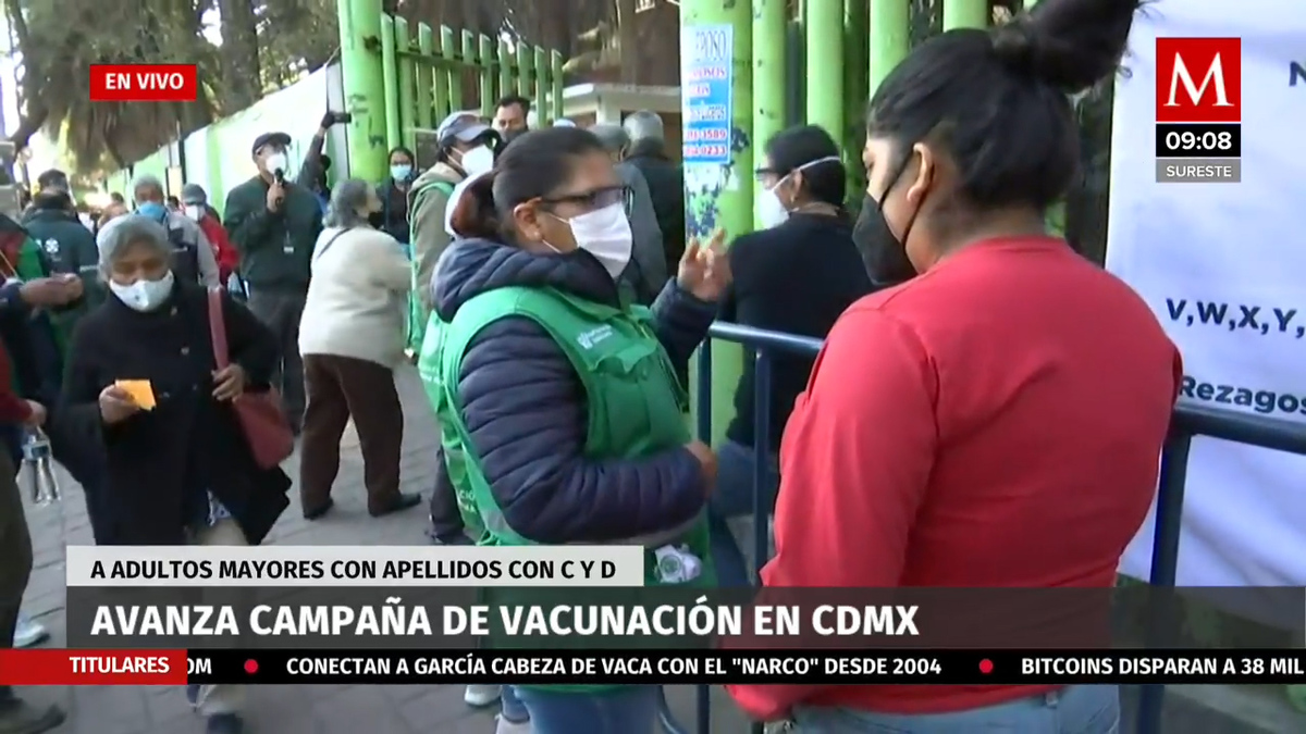 Reanudan el segundo día de vacunación anticovid a adultos mayores en la CdMx