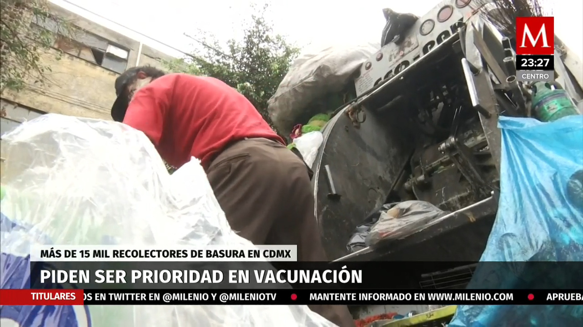 Recolectores de basura en la CdMx piden ser prioridad en vacunación contra covid-19