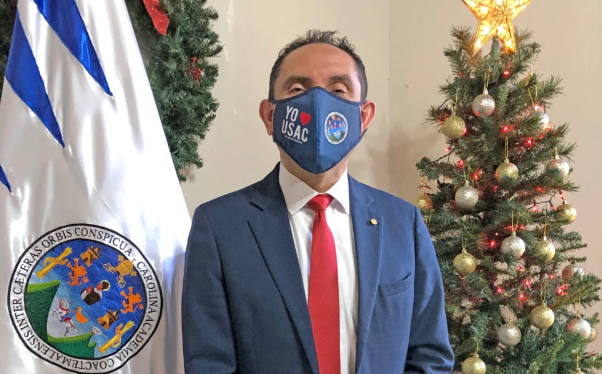 Murphy Paiz, rector de la Universidad de San Carlos. (Twitter MurphyPaiz)