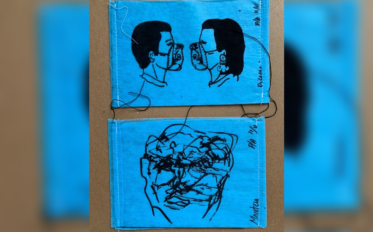 Algunos artistas plásticos se han unido para crear diseños de cubrebocas (Especial).