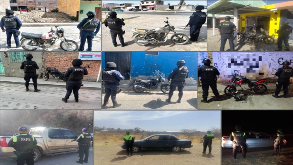 Asegura FSPE nueve vehículos en distintos municipios de Guanajuato