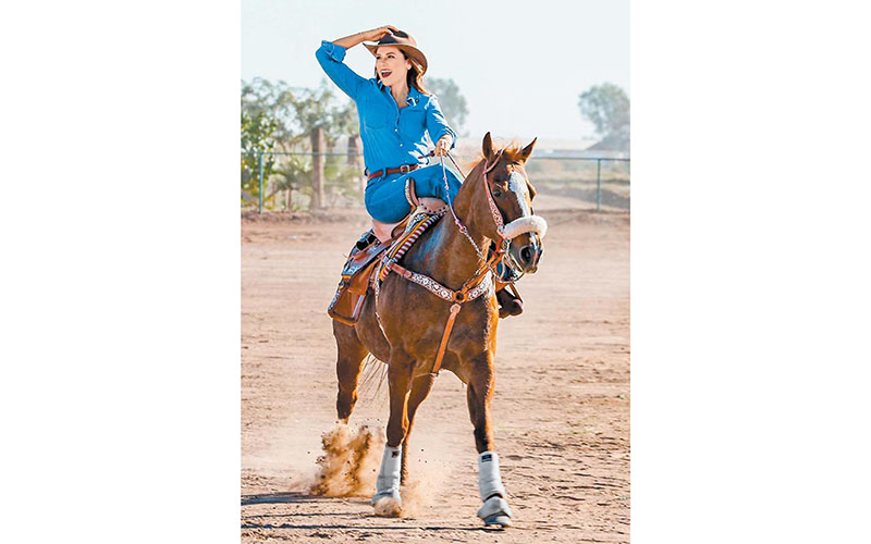 Desde niña se enamoró de la equitación. (Especial)