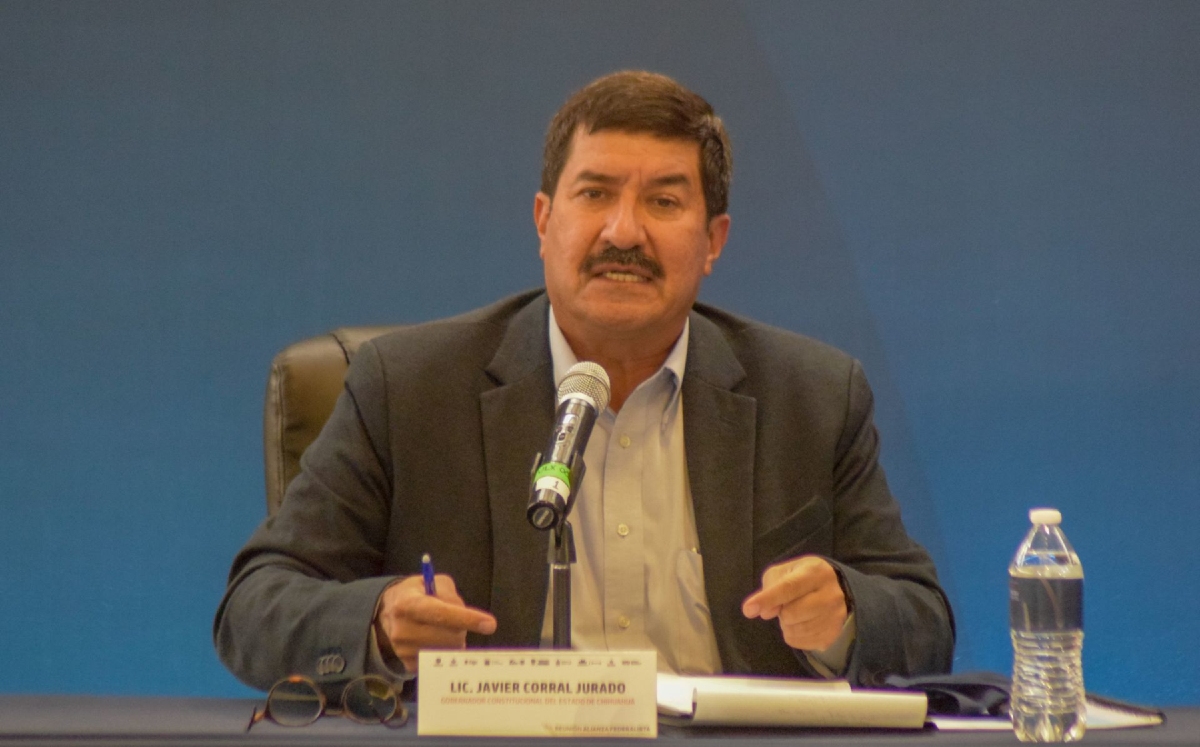Javier Corral, gobernador de Chihuahua, en una reunión de la Alianza Federalista. (Cuartoscuro)