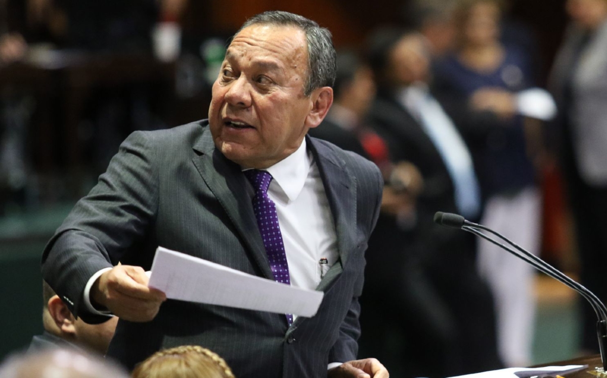 Jesús Zambrano Grijalva en una sesión ordinaria en la Cámara de Diputados. (Cuartoscuro)
