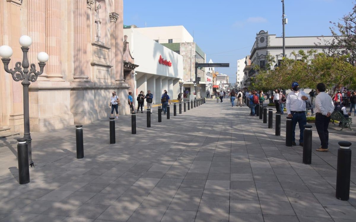 Peatonal Emilio Carranza en zona centro de Tampico. (Cortesía)
