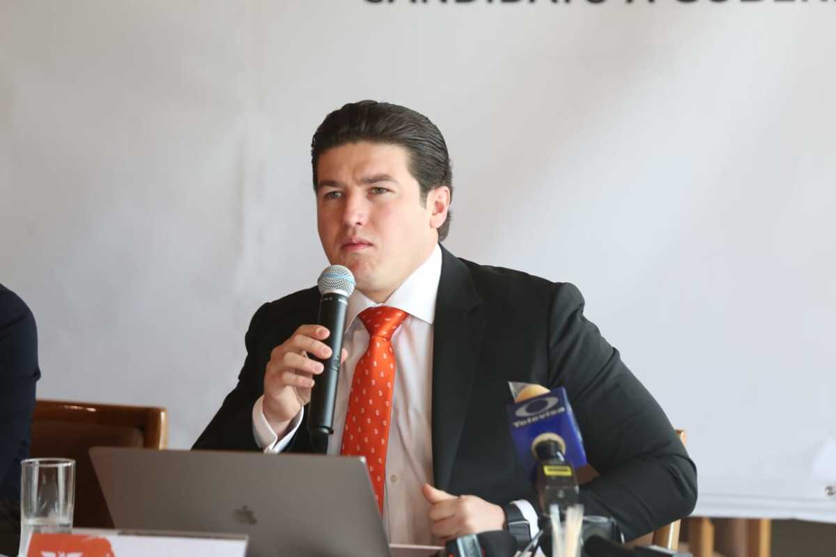 Samuel García, candidato a la gubernatura de Nuevo León. Foto: Raúl Palacios.