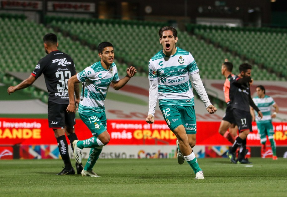 Santiago Muñoz anotó su segundo gol como profesional. (@ClubSantos)