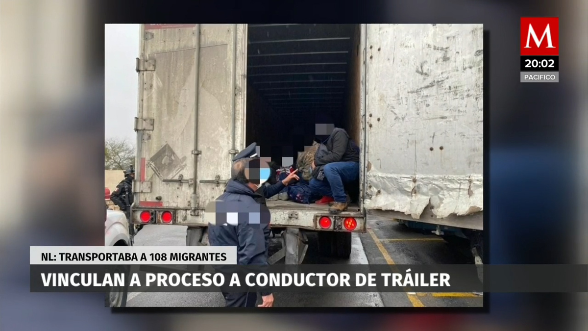 Vinculan a proceso a 'pollero' por transportar a 108 migrantes en Nuevo León