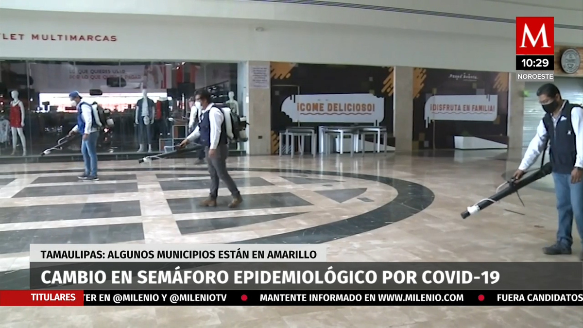 Cambio en semáforo epidemiológico por covid-19 en Tamaulipas