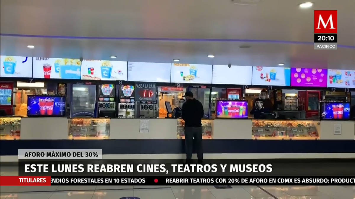 Cines, teatros y museos en CdMx reabren mañana 1 de marzo