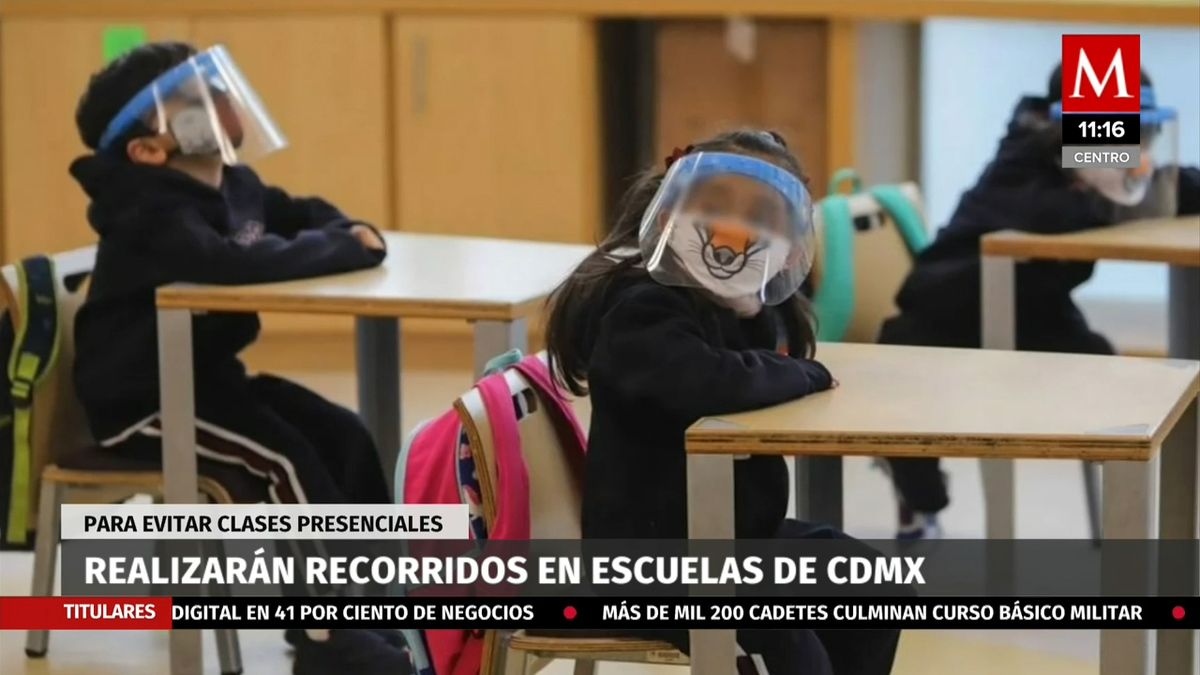 Para evitar clases presenciales, realizarán recorridos en escuelas de CDMX