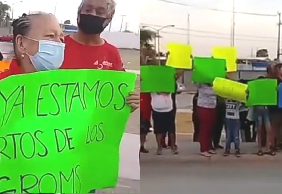 Un grupo de amas de casa de diversas colonias de Matamoros se manifestó. (Especial)