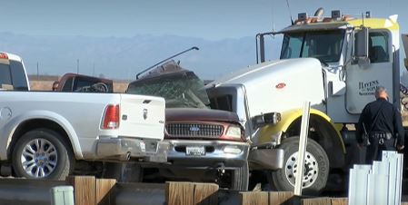 El accidente es consignado como grave en California. | Foto: Captura NBC News